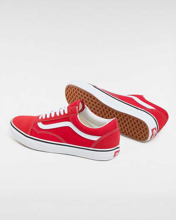 Red Vans Old Skool Women Skate Shoes | VN7823691