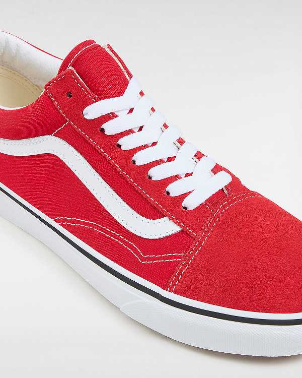 Red Vans Old Skool Women Skate Shoes | VN7823691
