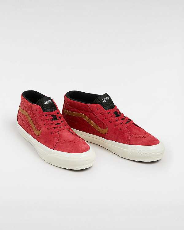 Red Vans Premium Sk8-Mid 83 Men Sneakers | VN2679351