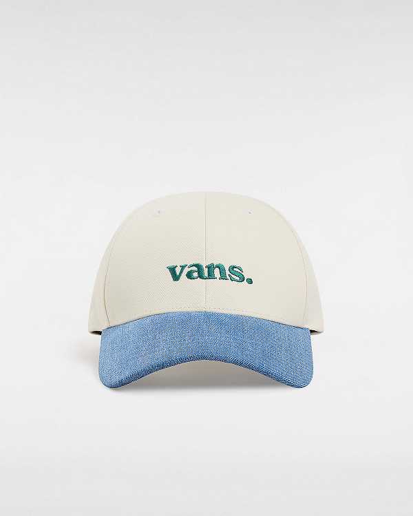 White Vans 66 Structured Jockey Unisex Hats | VN8753960
