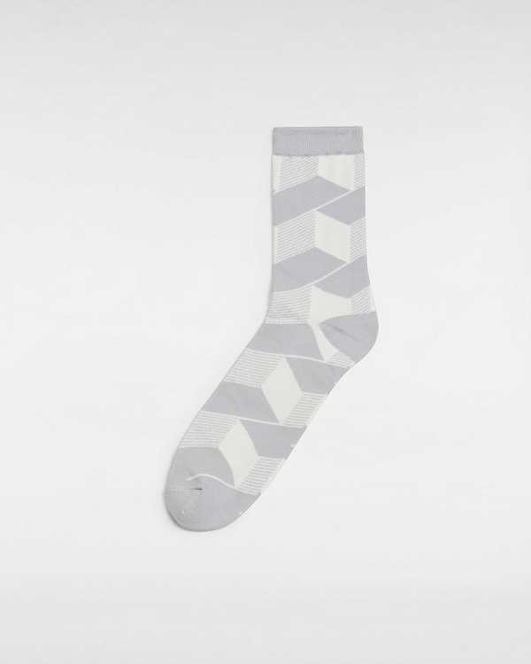 White Vans Authentic Crew (1 Pair) Unisex Socks | VN8026457