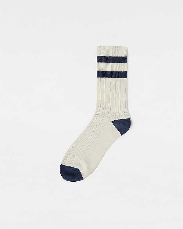 White Vans Classic Crew (1 Pair) Unisex Socks | VN3847029