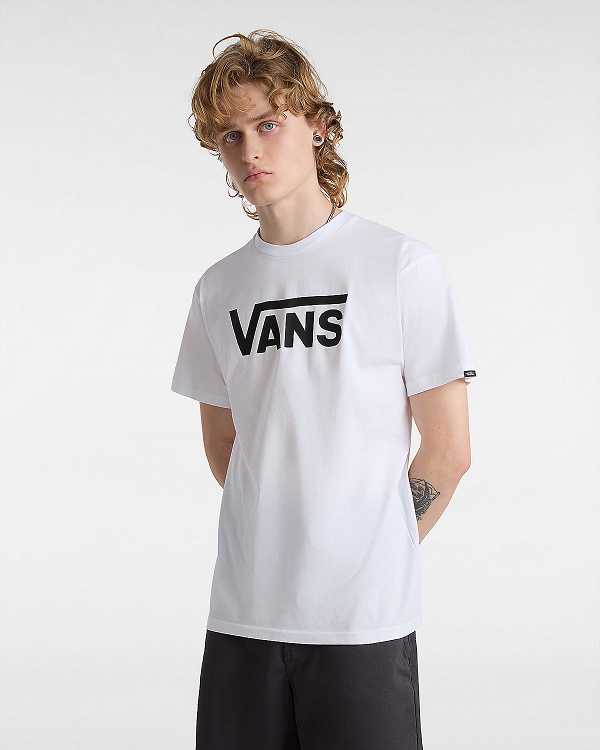 White Vans Classic Men T Shirts | VN8350694