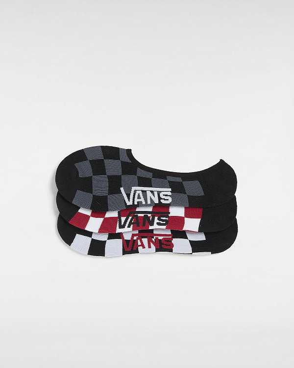 White Vans Classic No Show (3 pairs) Unisex Socks | VN4697132