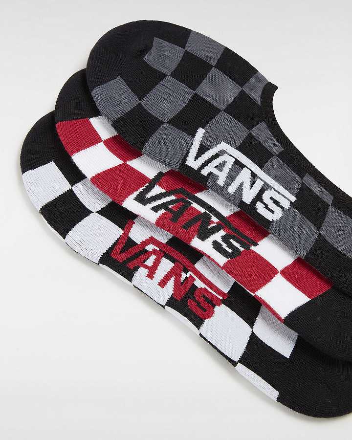 White Vans Classic No Show (3 pairs) Unisex Socks | VN4697132