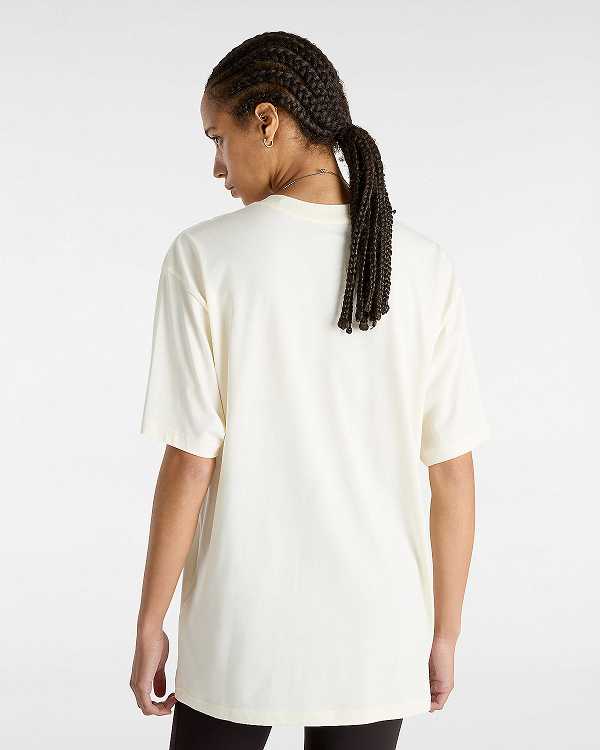 White Vans Essential Loose Women T Shirts | VN5986742
