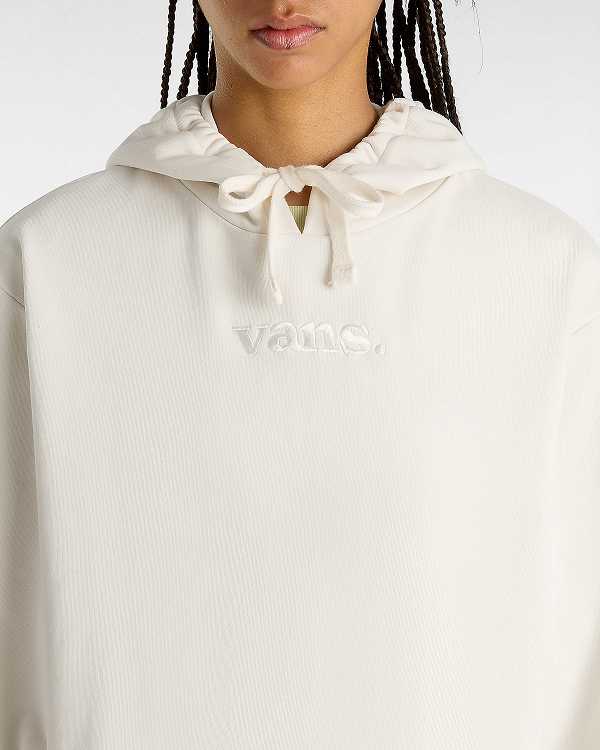 White Vans Essential Relaxed Fit Women Hoodie | VN3647025