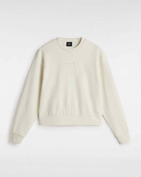 White Vans Essential Relaxed Fit Women Sweatshirt | VN8013264
