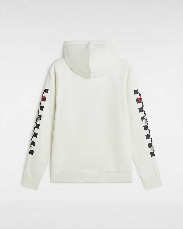 White Vans Foliage Boyfriend Fit Women Hoodie | VN6195837