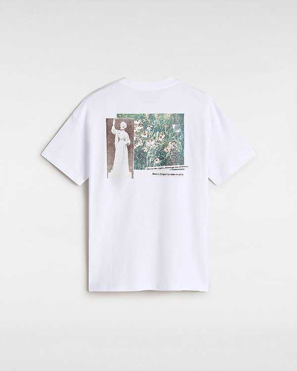 White Vans Garden Women T Shirts | VN6289015