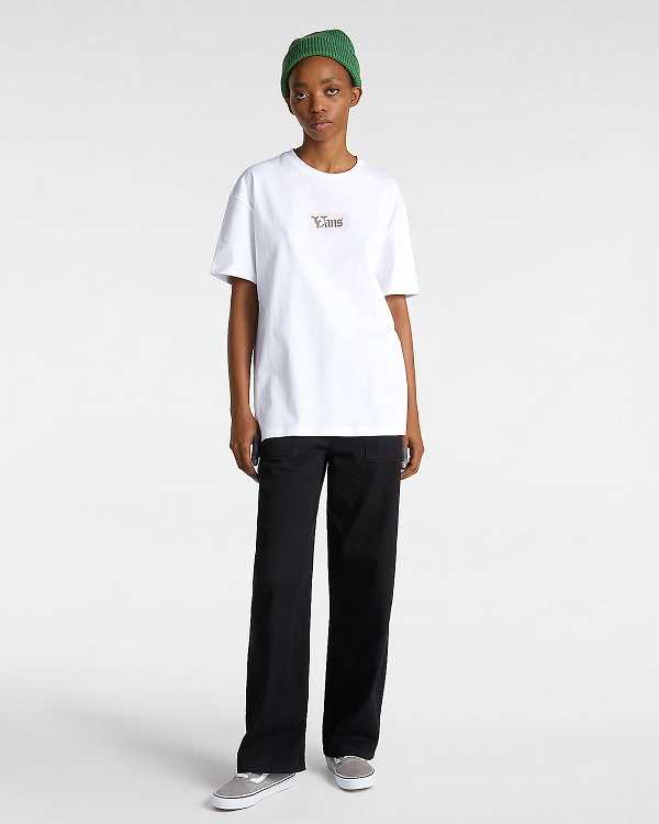 White Vans Garden Women T Shirts | VN6289015