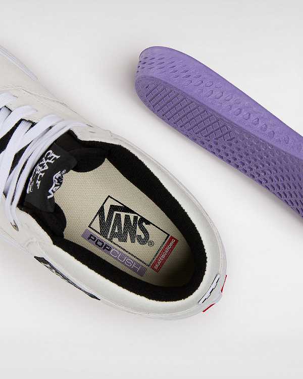 White Vans Half Cab Women Skate Shoes | VN2438071