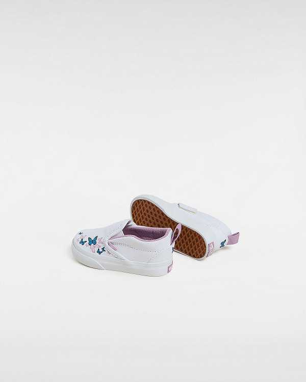 White Vans Hook and loop (1-4 Years) Kids' Slip On Shoes | VN0263915