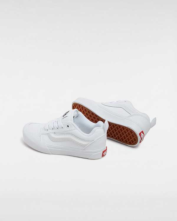 White Vans Knu Skool (4-8 Years) Kids' Sneakers | VN1342697