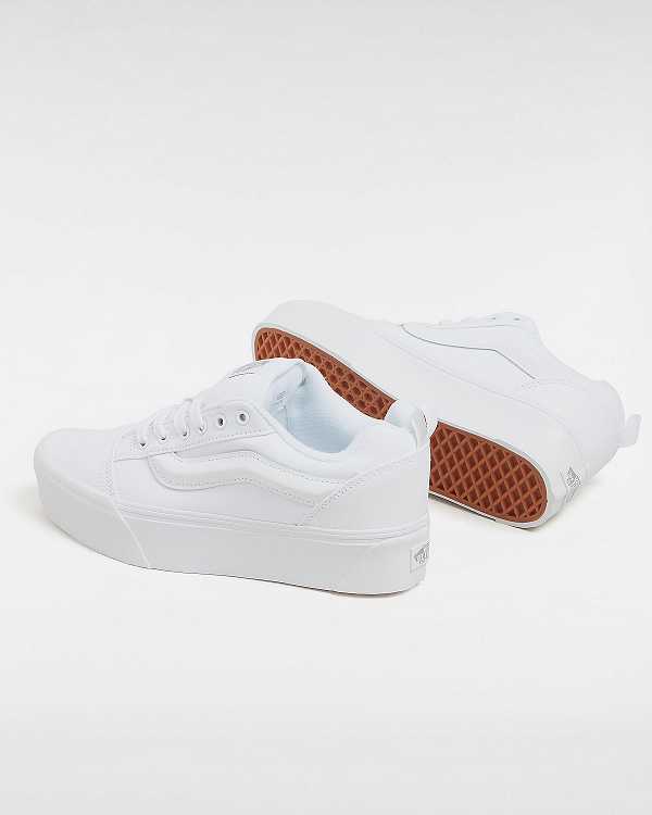 White Vans Knu Stack Women Sneakers | VN4160983