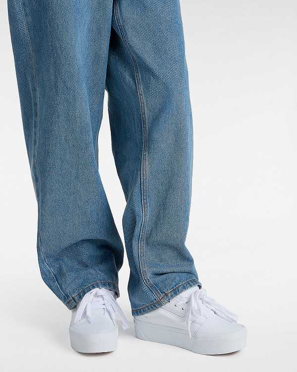 White Vans Knu Stack Women Sneakers | VN4160983