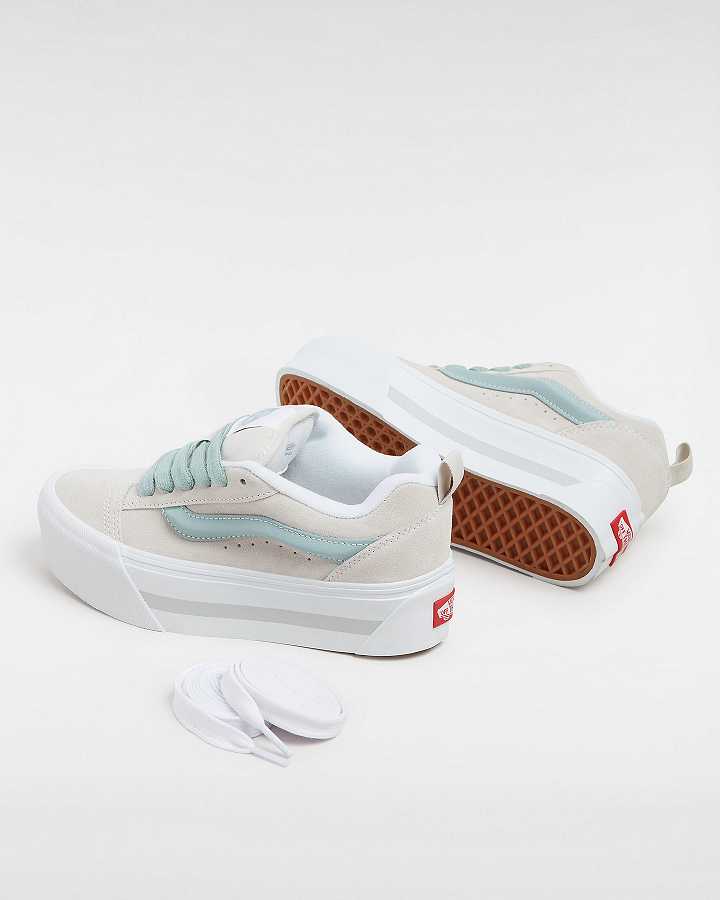 White Vans Knu Stack Women Sneakers | VN7916508