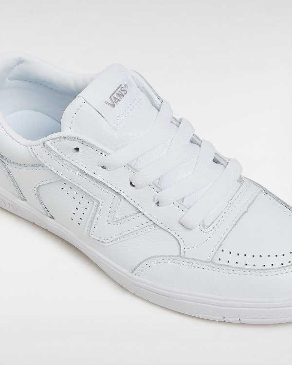 White Vans Leather Lowland Comfycush Women Sneakers | VN6092385