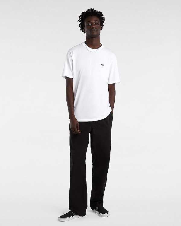 White Vans Left Chest Logo Women T Shirts | VN6195428