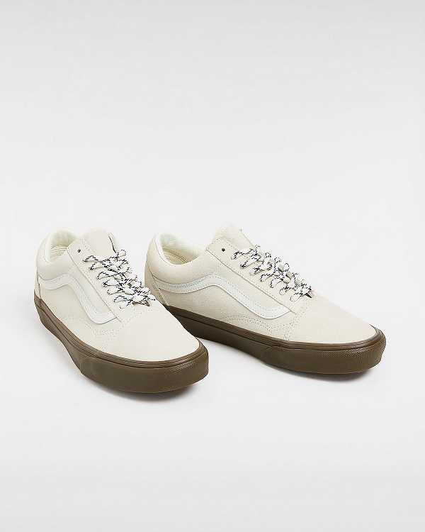 White Vans Old Skool Hairy Suede Women Sneakers | VN7849652