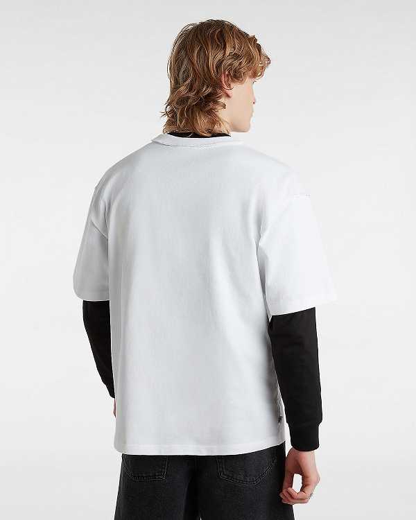 White Vans Premium Logo Women T Shirts | VN0246893