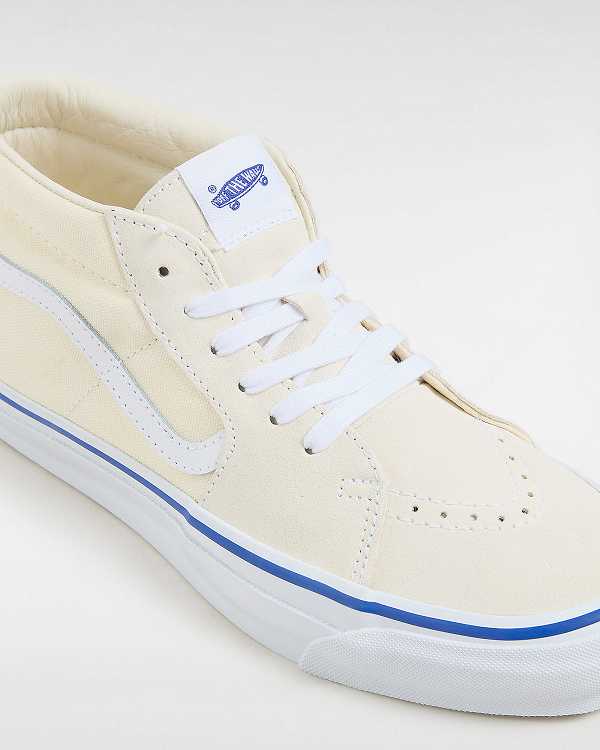 White Vans Premium Sk8-Mid 83 Men Sneakers | VN3491650