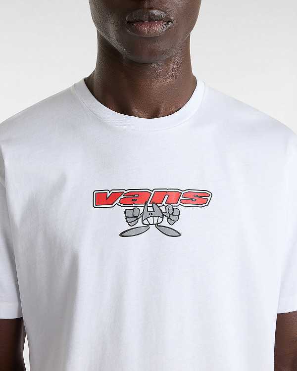 White Vans Sakomo Men T Shirts | VN8475139