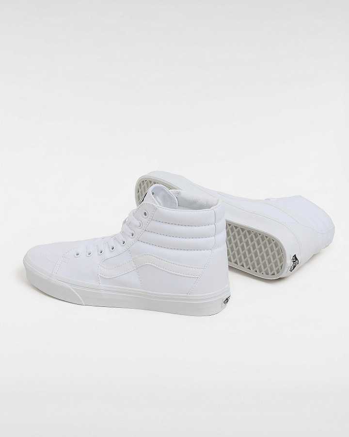 White Vans Sk8-Hi Men Sneakers | VN2197830