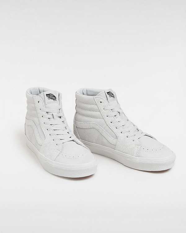 White Vans Sk8-Hi Suede Mix Men Skate Shoes | VN5617380