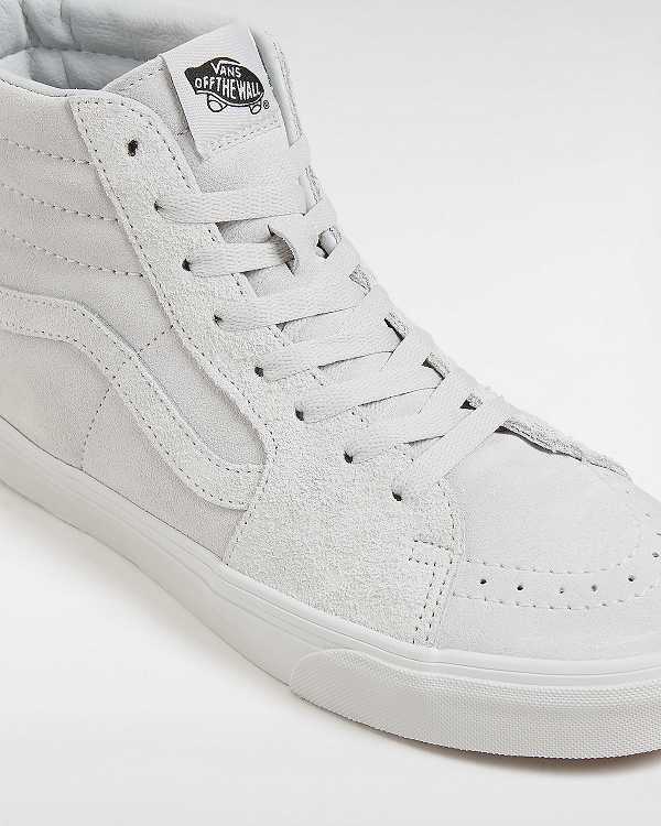 White Vans Sk8-Hi Suede Mix Men Skate Shoes | VN5617380