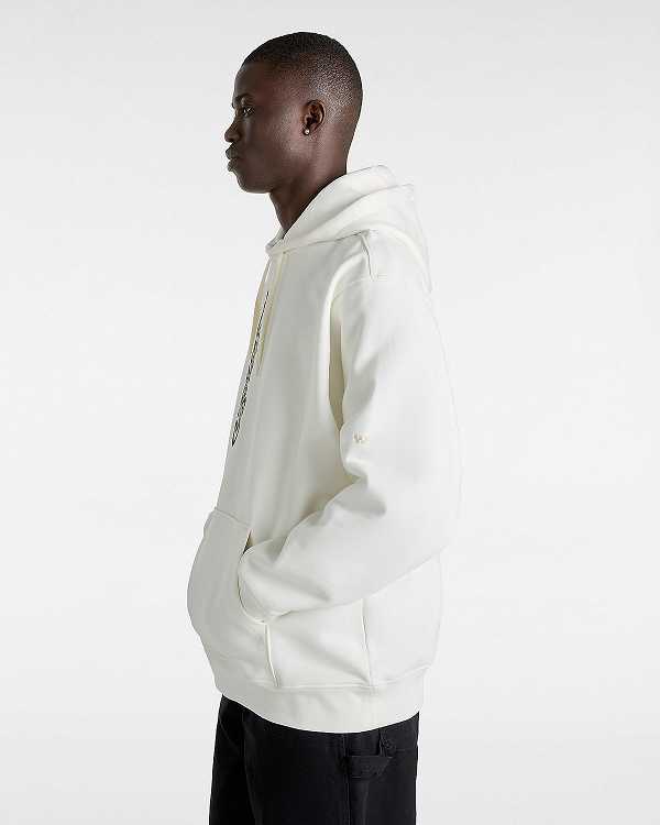 White Vans Skate Blurb Men Hoodie | VN2980153