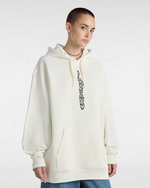 White Vans Skate Blurb Men Hoodie | VN2980153