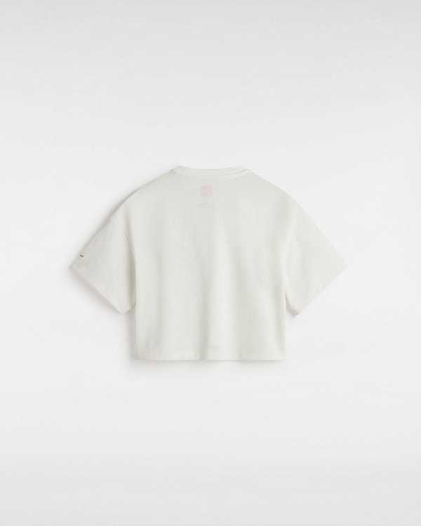 White Vans Skate Blurb Women T Shirts | VN2538179
