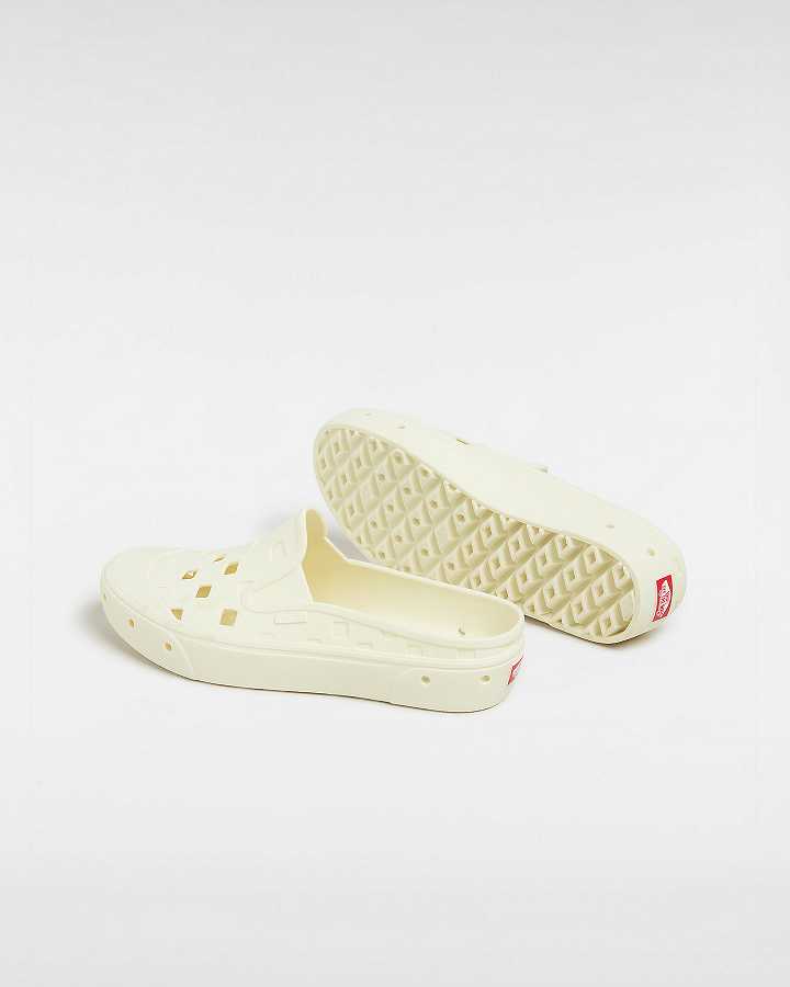 White Vans Slip-On TRK Men Mules | VN6174089