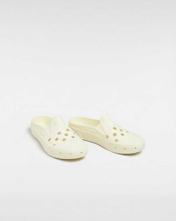 White Vans Slip-On TRK Women Mules | VN5043296