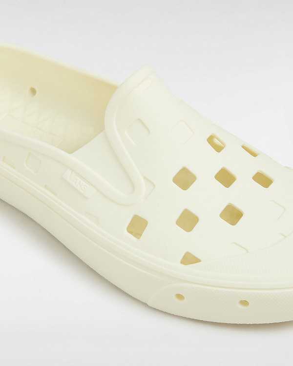 White Vans Slip-On TRK Women Mules | VN5043296