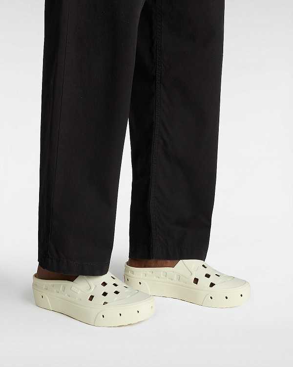 White Vans Slip-On TRK Women Mules | VN5043296
