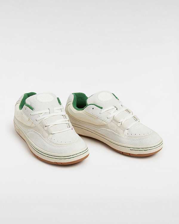 White Vans Speed Men Skate Shoes | VN0461952
