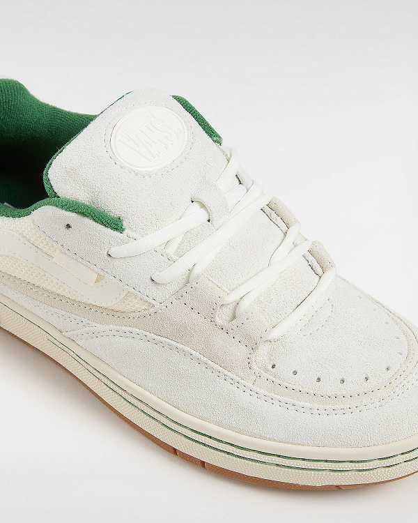 White Vans Speed Men Skate Shoes | VN0461952