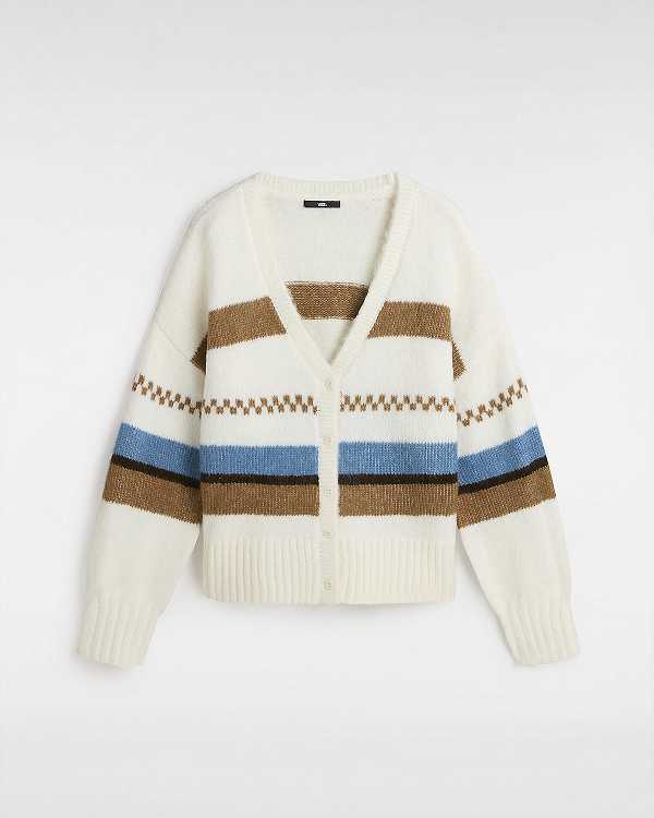 White Vans Valerie Stripe Women Cardigan | VN5964203