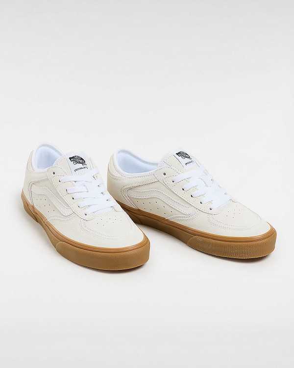White / Beige Vans Rowley Classic Men Sneakers | VN4716092