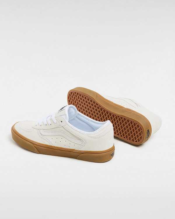White / Beige Vans Rowley Classic Men Sneakers | VN4716092