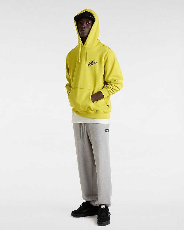 Yellow Vans Dettori Loose Men Hoodie | VN2198670